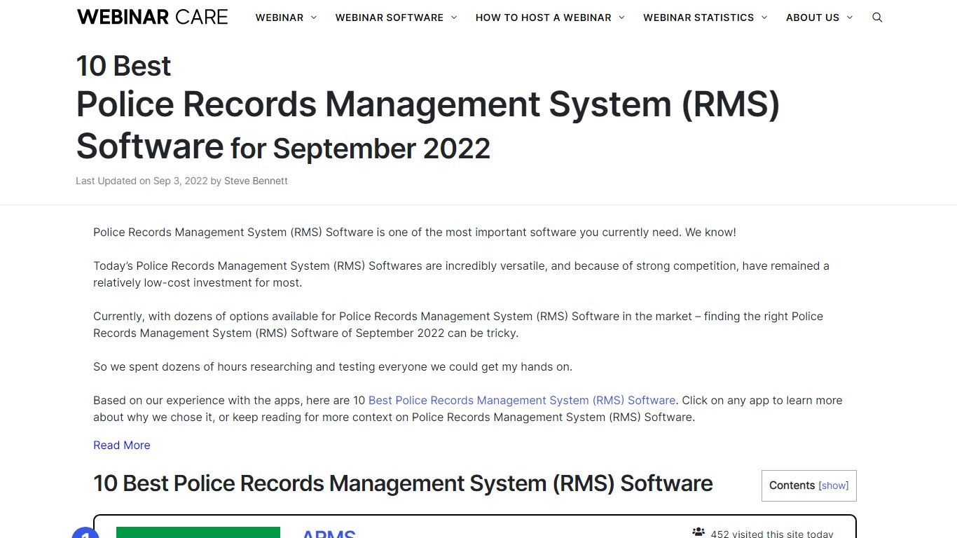 10 Best Police Records Management System (RMS) Software for Aug 2022